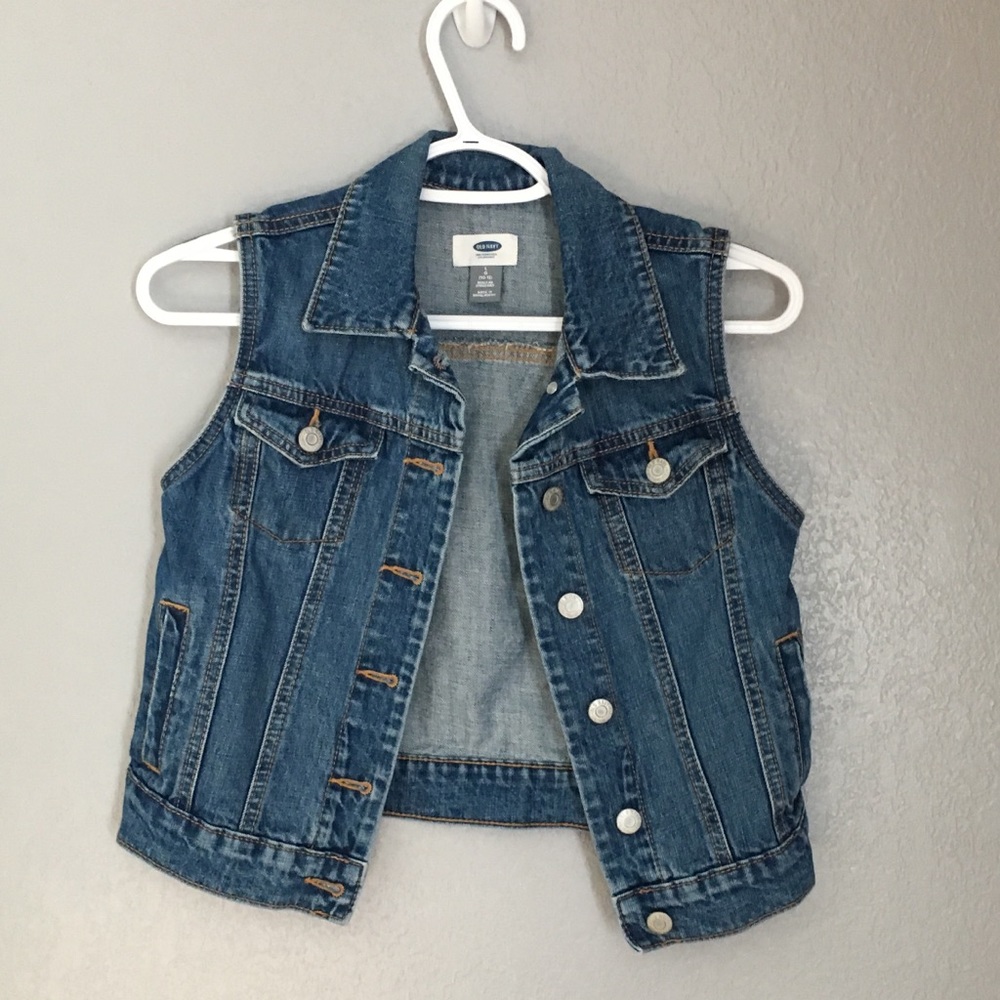 Old Navy Denim Jean Jacket Vest